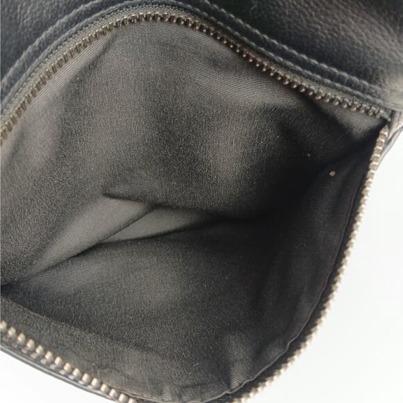 Coach Men's Houston Flight Bag Crossbody Bag In Pebbled Black Leather - Picture 9 of 10
